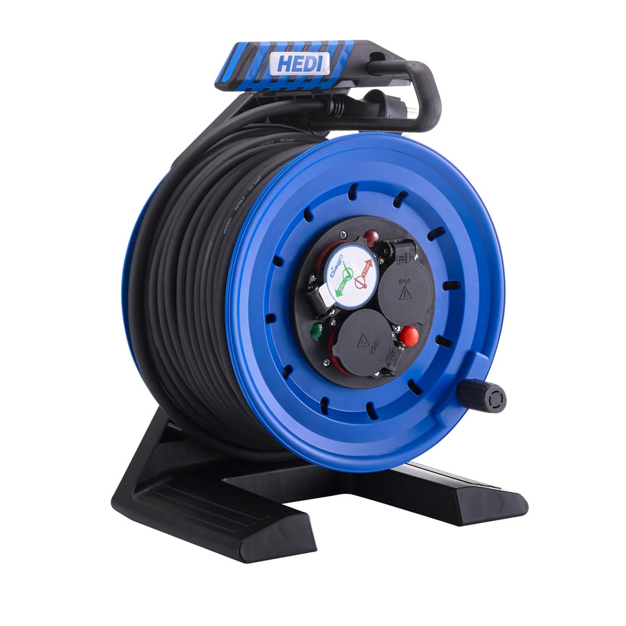 HEDI Kabeltrommel Generation 7 Companion K7A25NTF, 25 m, Blau/Schwarz, IP44 - Bild 2