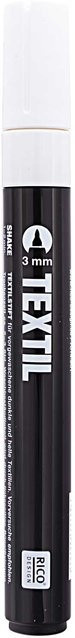 Rico Design Textilmarker für dunkle Stoffe in Weiß - Bild 1