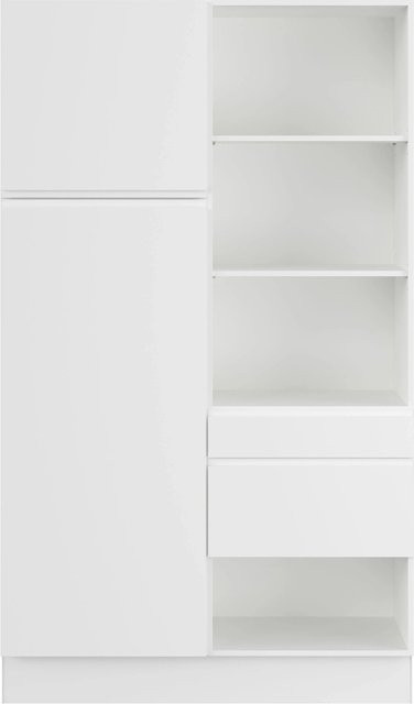 Impuls Küchen Hauswirtschaftsmodul HWR41206H in Weiß mit Soft-Close-Türen und Regalböden, Breite: 120 cm - Bild 1