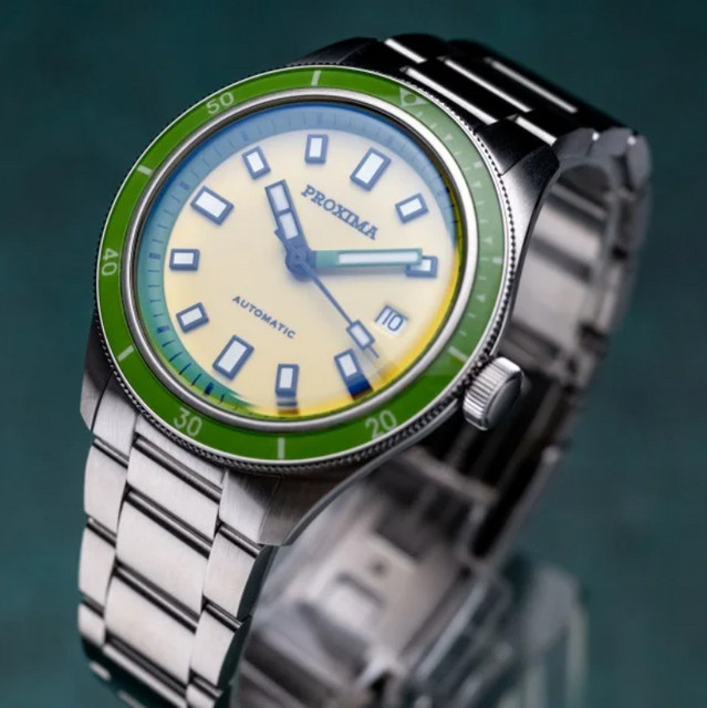 Proxima Armbanduhr Automatik, Edelstahl, 39 mm, Herren, Keramiklünette - Bild 1