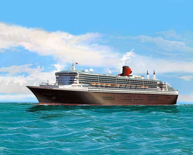 Revell Queen Mary 2 Schiffsmodell Bausatz, 1:700, ab 12 Jahren - Bild 2