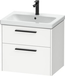 Duravit Waschtischunterschrank D-Code in Weiß, B/T/H: 63,4 x 46,0 x 55,5 cm - Bild 1