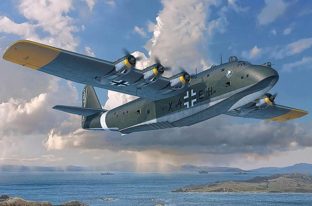 Revell Blohm & Voss BV222, Fahrzeuge, 1:72, Grau - Bild 5