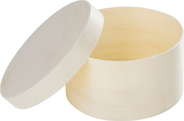 VBS Spanschachtel Rund aus Holz in Beige und Braun - Bild 1