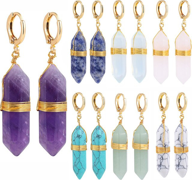 Erpels Ohrringe, Kristallsteine, geometrisch, Damen - Bild 1