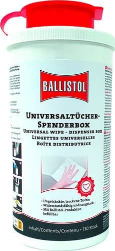 Ballistol Spenderbox mit 130 trockenen Tüchern in Weiß - Bild 1
