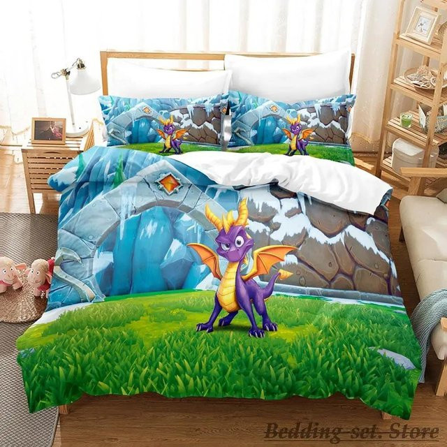 Spyro Reignited Trilogy Bettwäscheset aus Mikrofaser, Mehrfarbig, B/H: 140 x 210 cm - Bild 1