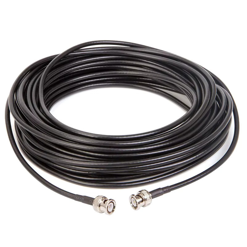 BNC Verlängerungskabel RG-58 Koaxialkabel BNC männlich zu BNC männlich 50 Ohm RF Adapter, Schwarz - Bild 3