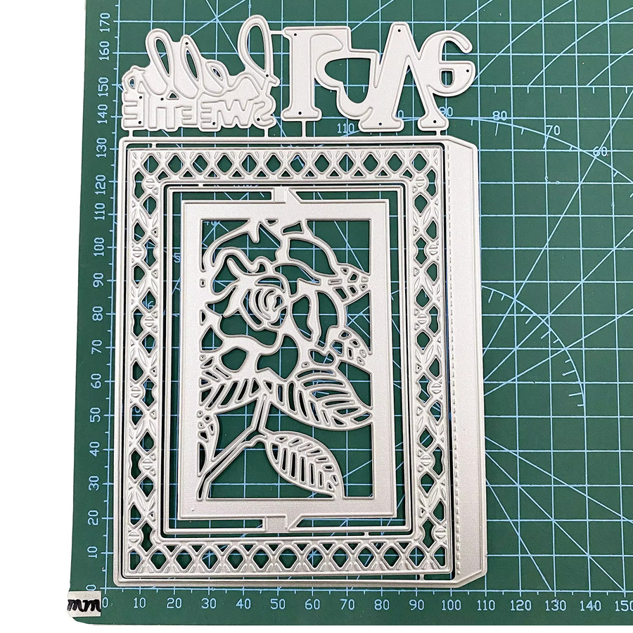 Metall Schneideform Rose Blumen Rahmen für DIY Scrapbooking und Papierhandwerk - Bild 3