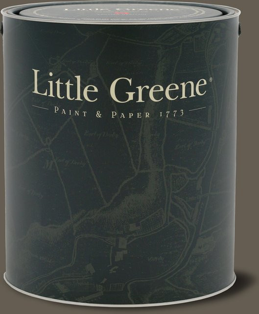 Little Greene Intelligent Matt Emulsion Wandfarbe Archive Colour Grey Moss 234, 2,5 l - Bild 1