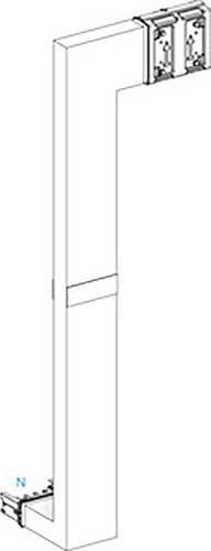 Schneider Electric KSA250DMBK41F KSA Mehrfachrichtungsänderung 250A abwärts rechts Brandschott Kleinverteilerzubehör - Bild 1