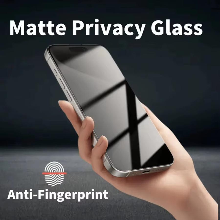 3er-Pack matte Sichtschutzfolie für Apple iPhone 11 12 13 14 15 16 17 Pro Max Plus XR X Xs SE mit Anti-Spy-Funktion und staubfreier Vollabdeckung - Bild 2