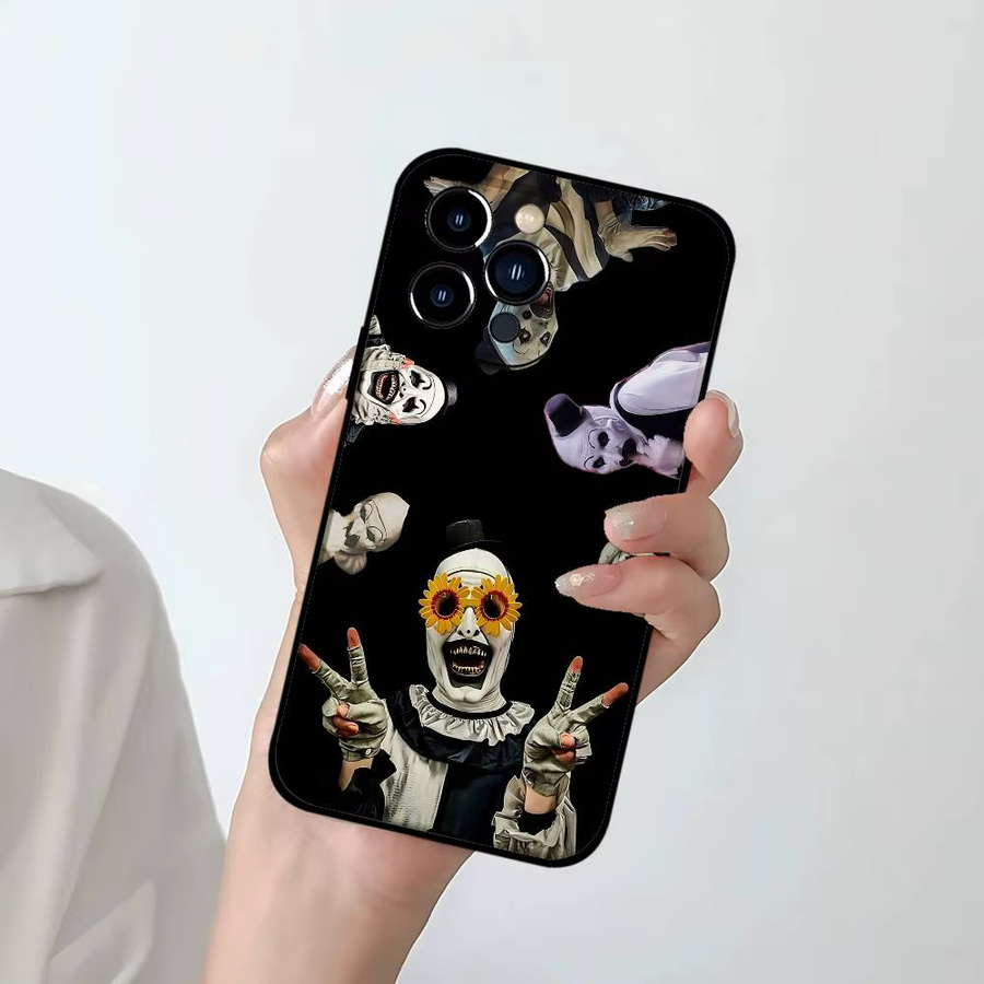 The Clowns Horrors T Terrifier Handyhülle aus weichem TPU für iPhone 17 16 15 14 13 12 11 Pro Max Plus Mini - Bild 2