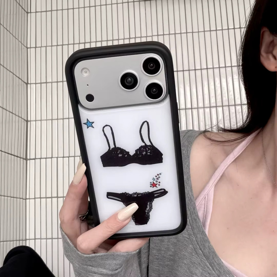 Wildflower Fashion Gabbriette Handyhülle für iPhone 12 bis 17 Pro Max Plus Air Lace Bra Stoßfeste Schutzhülle - Bild 5