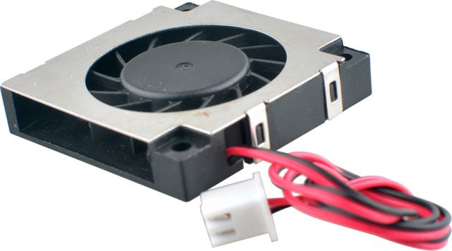 ANCHAOPU Radialgebläse DC5V/12V 2-poliger Lüfter für Projektoren und Drucker, Schwarz, B/T/H: 3,5 x 3,5 x 0,7 cm - Bild 1