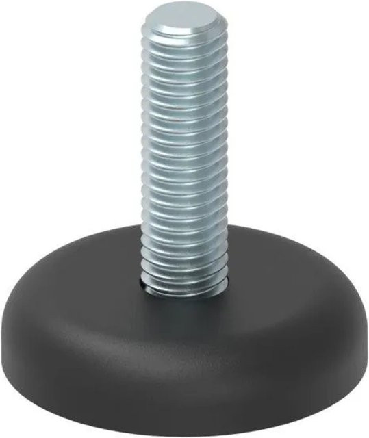 FeNau Stellfuß aus Kunststoff und verzinktem Stahl mit M8x30 Gewinde und Fuß-Ø 34 mm zum Bodenausgleich - Bild 1