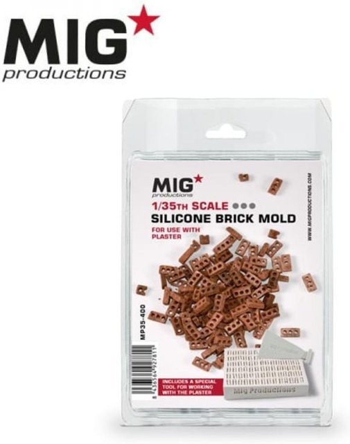 AK Interactive Silicone Brick Mold 1:35, Braun - Bild 1