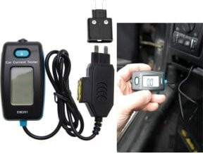 BGS Digitales Amperemeter für Sicherungskontakt in Schwarz 63520 - Bild 1