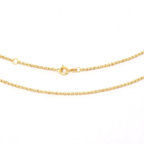 SIGO Kette 925 Silber vergoldet, 2,5 mm, 75 cm / 80 cm, Unisex - Bild 1