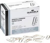DURABLE Büroklammern aus Metall in Gold oder Silber, 26 mm, 1.000 Stück pro Packung - Bild 1