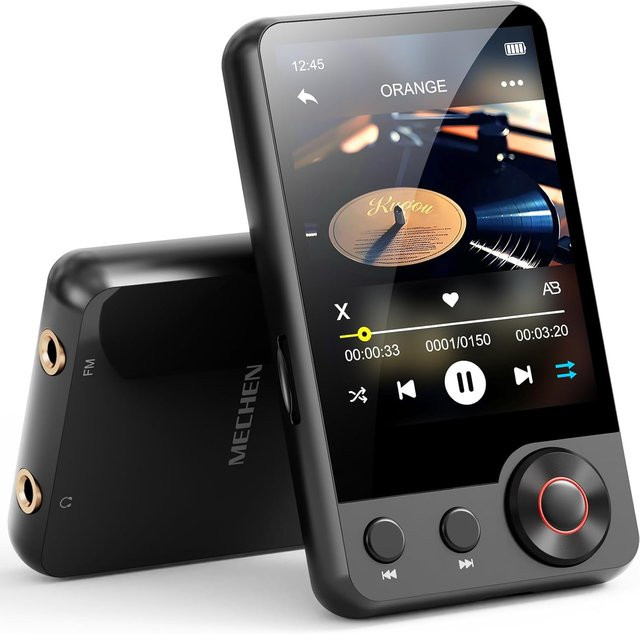 MECHEN MP3-Player mit Bluetooth 5.3 und 2,4-Zoll-Touchscreen in Schwarz (64 GB/128 GB) - Bild 1