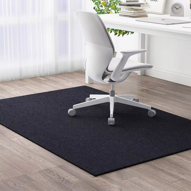 VIKAMA Schalldichte Bodenmatte für Arbeitszimmer und Computerstühle in Holzoptik, verschleißfeste Bodenschutzmatte für das Home-Office, B/T: 60 x 60 cm - Bild 1