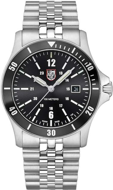 Luminox Herrenuhr, Quarz, Edelstahl, Schwarz, 42 mm, 10 ATM - Bild 1