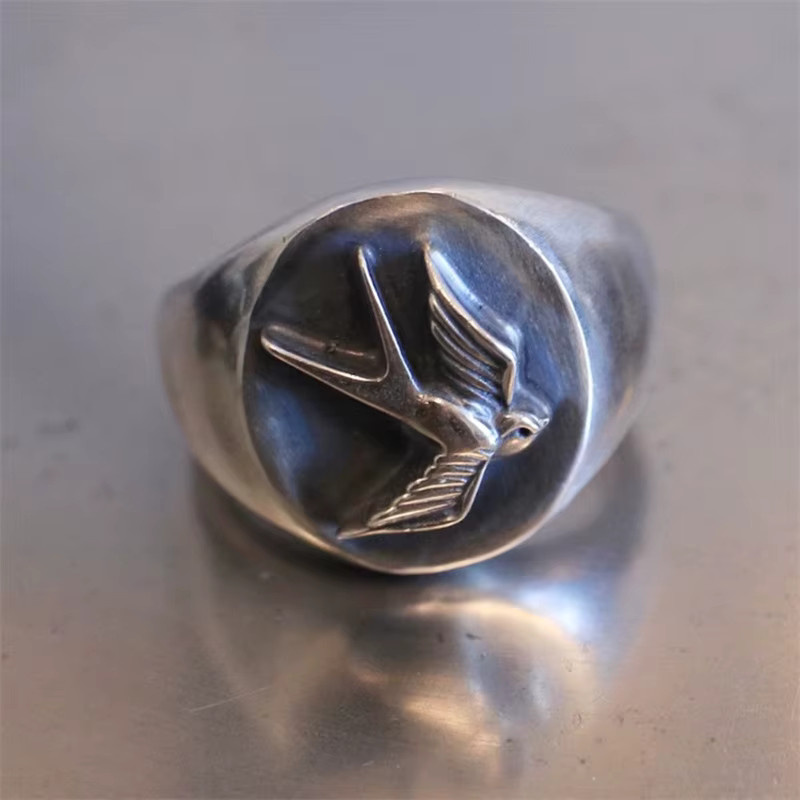 Everoyal Ring Schwalbe, Silber, Vintage, Herren - Bild 2