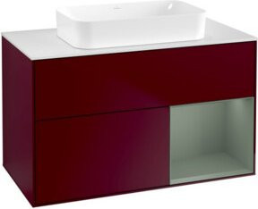 V&B Waschtischunterschrank Finion Wandbeleuchtung in Matt, Breite: 100 cm, Tiefe: 60,3 cm - Bild 1