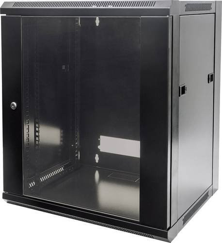 Intellinet 711883 19 Zoll Netzwerkschrank, 12 HE, Schwarz (RAL 9005), B/H/T: 570 x 635 x 600 mm - Bild 1