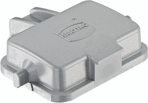 Harting Abdeckkappe 09300065410 aus Kunststoff in Silber - Bild 1