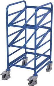VARIOfit Eurokastenwagen aus Stahl in Blau, B/T: 41 x 61 cm - Bild 1