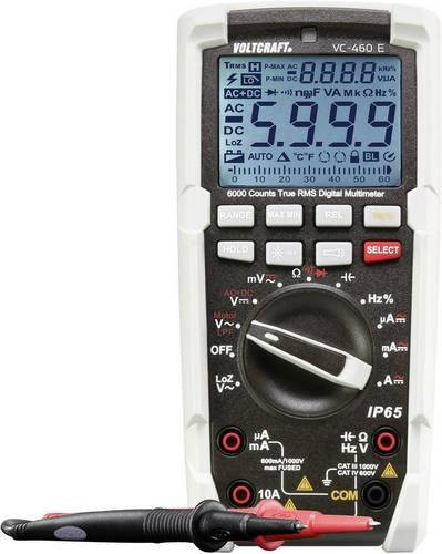 Voltcraft VC-460 E Digital-Multimeter, kalibriert nach ISO, strahlwassergeschützt IP65, CAT III 1000 V / CAT IV 600 V, Multicolor - Bild 1