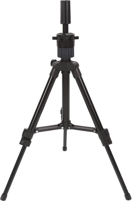 Koogeelife Einziehbares Kopfmodell Stativ aus Aluminiumlegierung für Friseurtraining, Schwarz - Bild 1