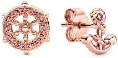 YIRAN Jewelry Ohrstecker 925 Silber, Rosa Daisy Blume, Zirkonia, Damen - Bild 1