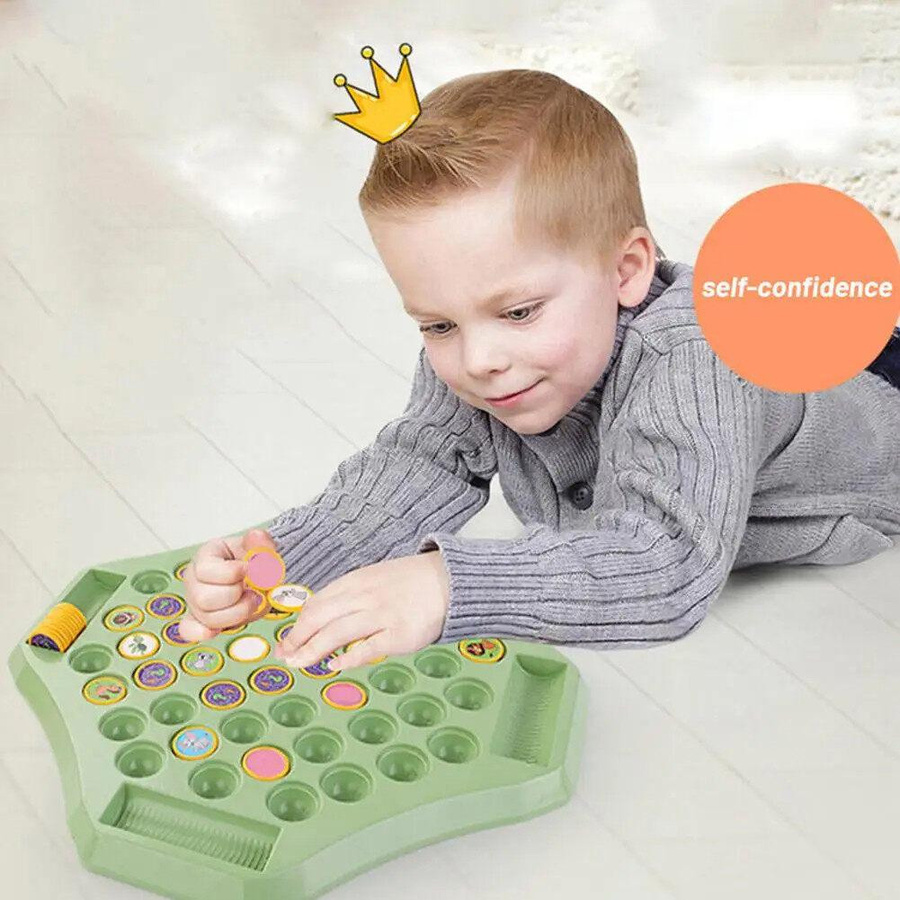 Meiteai-All Kinderschach zum Umklappen Strategie-Brettspiel Bunt / Mehrfarbig - Bild 2