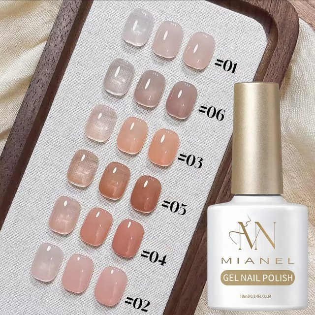 MAINEL Gel Nagellack, Nude Rosa, Glänzend, 10 ml - Bild 1