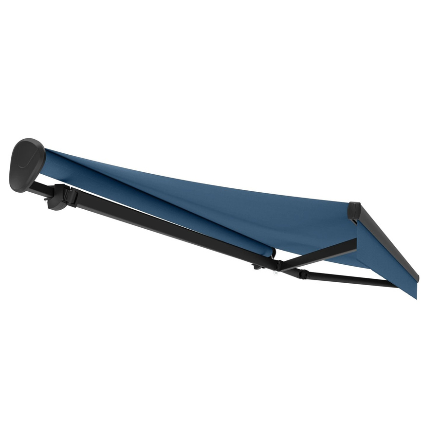 Gelenkarmmarkise Ebro in Anthrazit und Blau, B: 300 cm, Ausladung: 200 cm - Bild 2