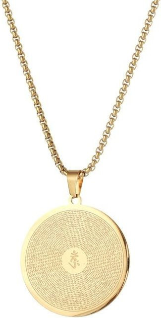 Candi Anhänger Halskette, Titanstahl, Gold, Unisex - Bild 1