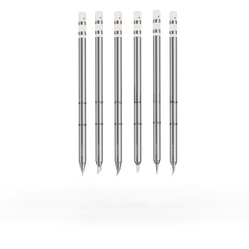 MECHANIC OT-Serie Schweißspitzen mit integrierter langer Lötkolbenspitze für T12 Pro-Lötstation, Silber - Bild 4