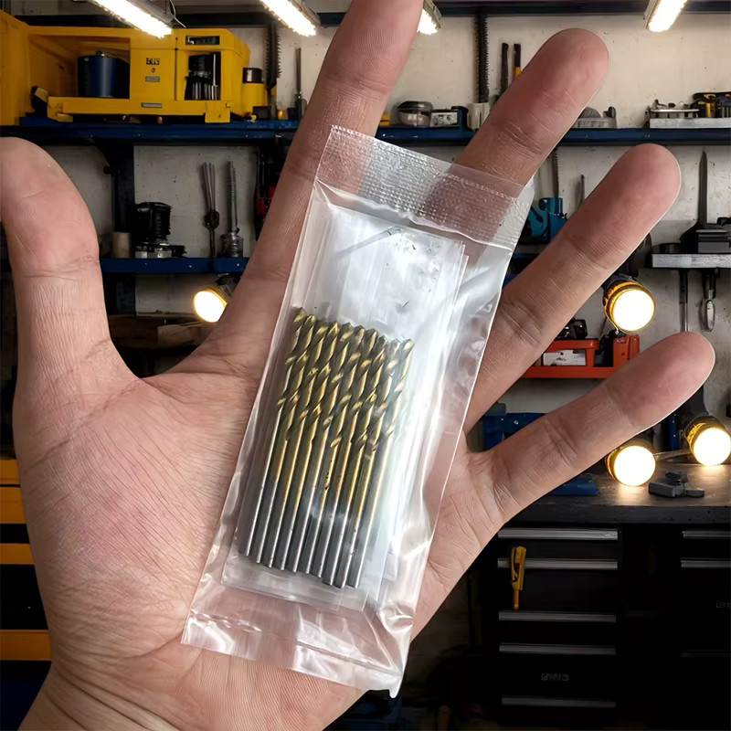 50-teiliges HSS-Bohrer-Set aus Edelstahl mit Titan-Beschichtung in Gold, Sechskantschaft für Metall, Holz und Kunststoff - Bild 3