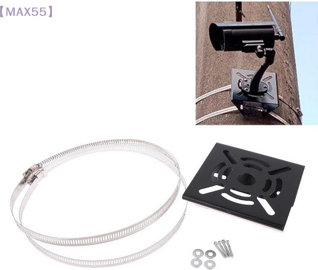 JTZTF MAX-55 Halterung für Camcorder und Überwachungskameras zur Montage an Straßenlaternen und Masten, Schwarz - Bild 1