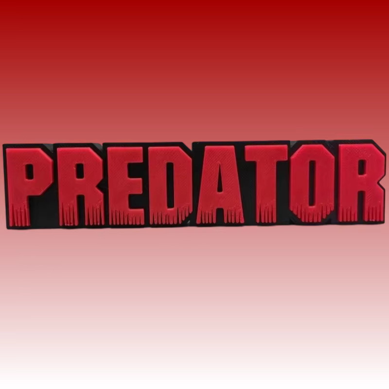 Bandai Alien-Predator Movie Periphery 3D-Logo-Schilder, Modell - Bild 1