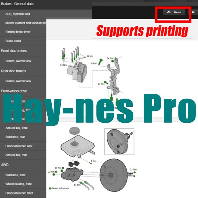 HAY-NES PRO 1-Jahres-Abonnement für Kfz-Werkstatt-Daten und Auto-Reparatur-Software inklusive elektrischer Schaltpläne - Bild 1