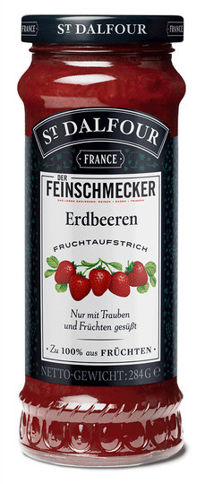 St. Dalfour Konfitüre Erdbeeren Feinschmecker Edition 284 g - Bild 1