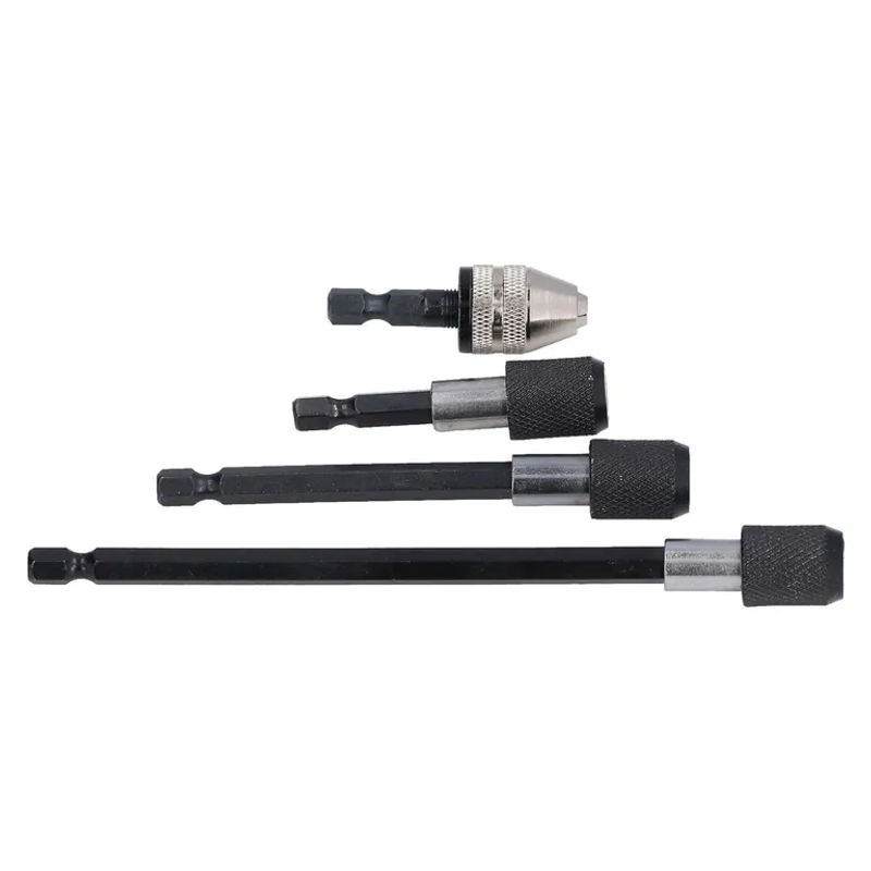 TOMTOP 14 Zoll Sechskant-Bohrerverlängerungs-Set mit magnetischem Adapterhalter und Schnellspannfutter aus Edelstahl in Schwarz - Bild 4