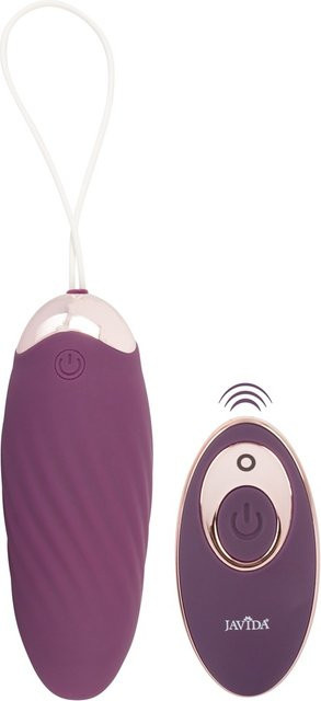 JAVIDA Vibro-Ei RC Shaking Love Ball in Purple, 98 g, steuerbar per Fernbedienung - Bild 1