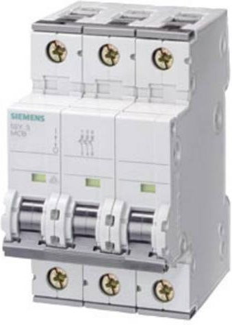 Siemens Leitungsschutzschalter 5SY4306-7 MCB 6A 3-polig 10kA - Bild 1