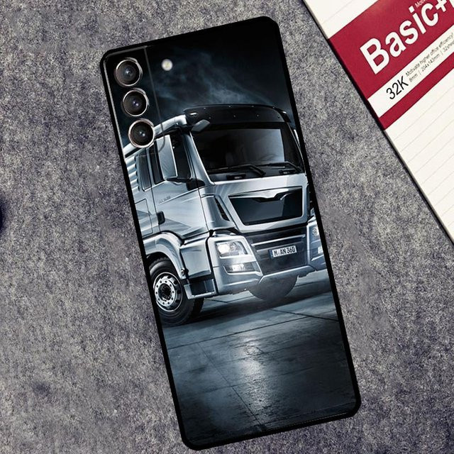 Samsung Handyhülle im LKW Auto Design für Galaxy S24 Ultra S23 S22 S21 S20 Multicolor - Bild 1