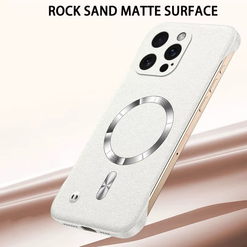 LYYDFUMAN MagSafe iPhone Hülle Sand Rock Matte Ultradünne Abdeckung in Green - Bild 2